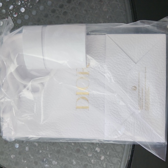 Dior White and Blue Floral Twillie GWP
